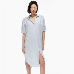 Wilfred Free Awaken Linen Dress in Cloud Blue Size XS
